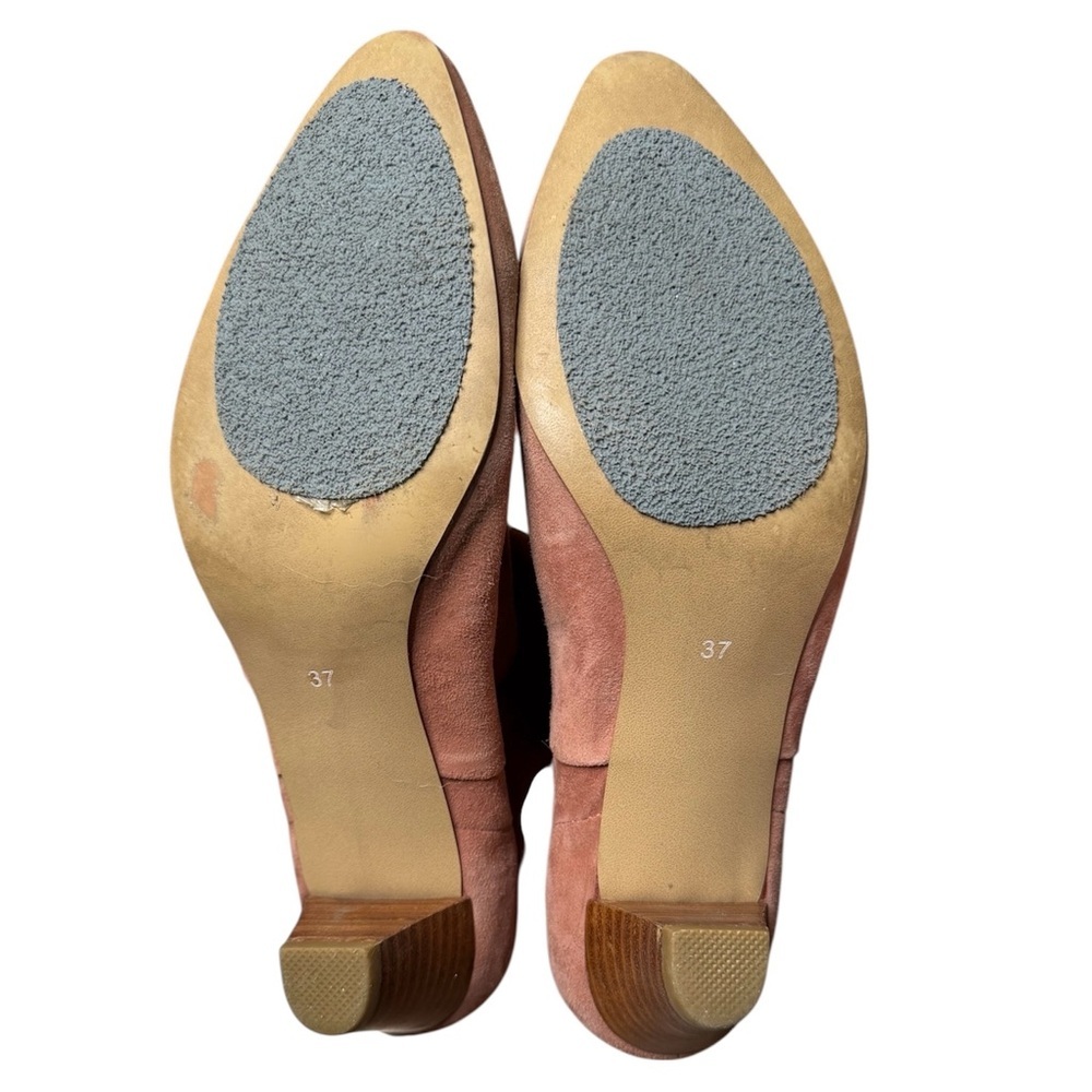 Silent D Tinglet Kitten Heel Boots Light Pink Suede Women’s Size 37 / US 6.5 - Picture 8 of 11